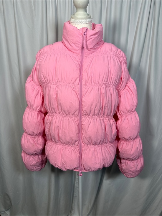 JoyLab Jackets & Blazers - JoyLab Bubble Puffer Jacket in Pink